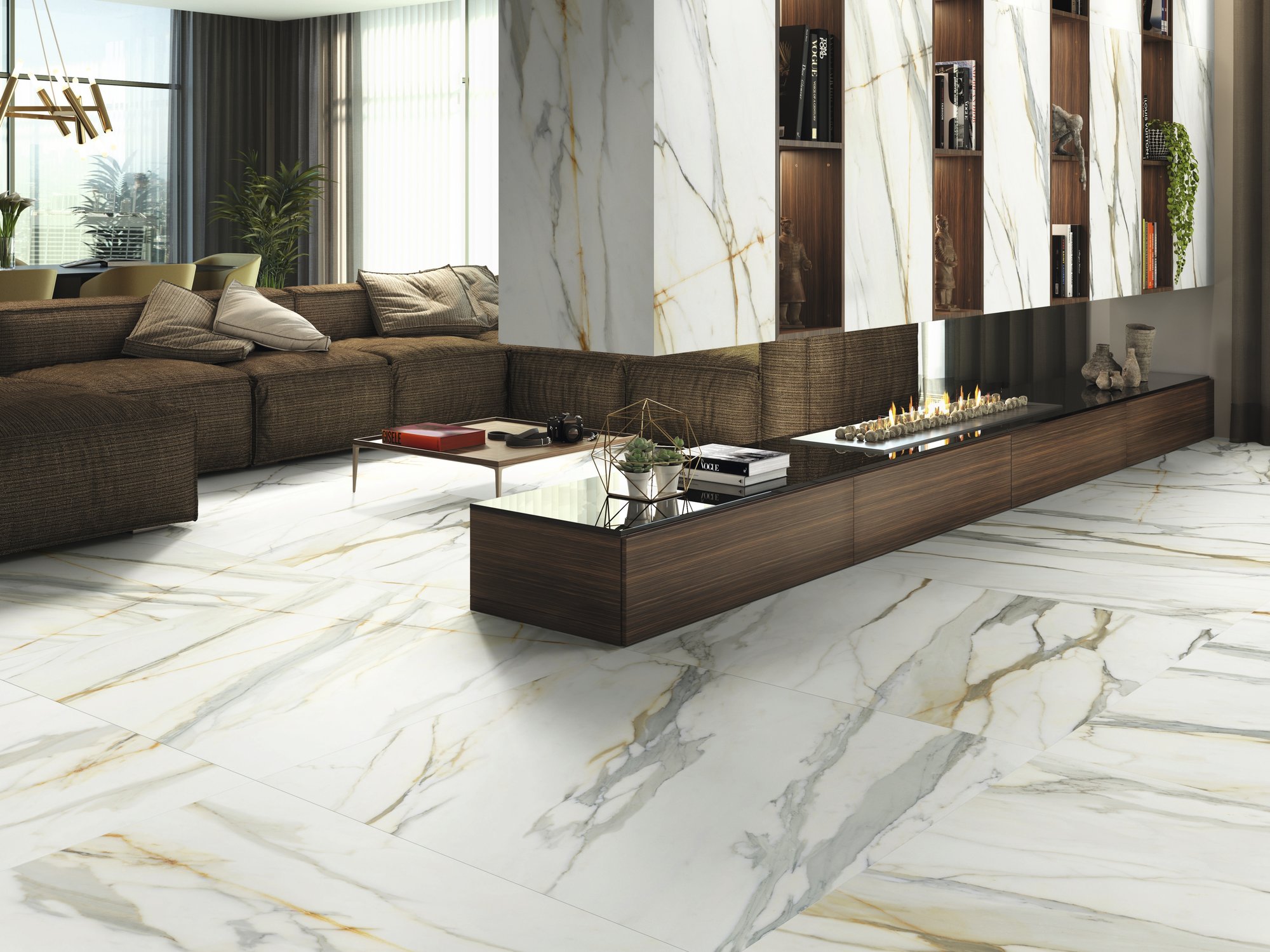 Ape Grupo Коллекция CALACATTA BORGHINI Mat 60*120 см (R60) в интерьере